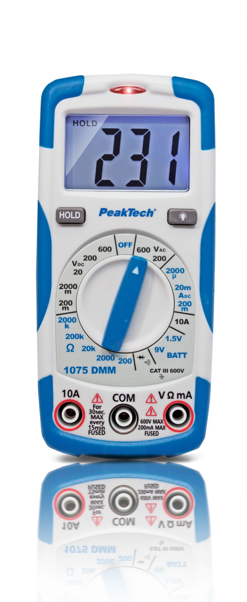 PeakTech® P 1075 600V AC / DC Digital Multimeter is a versatile multimeter, offering high accuracy and advanced features for reliable measurements.